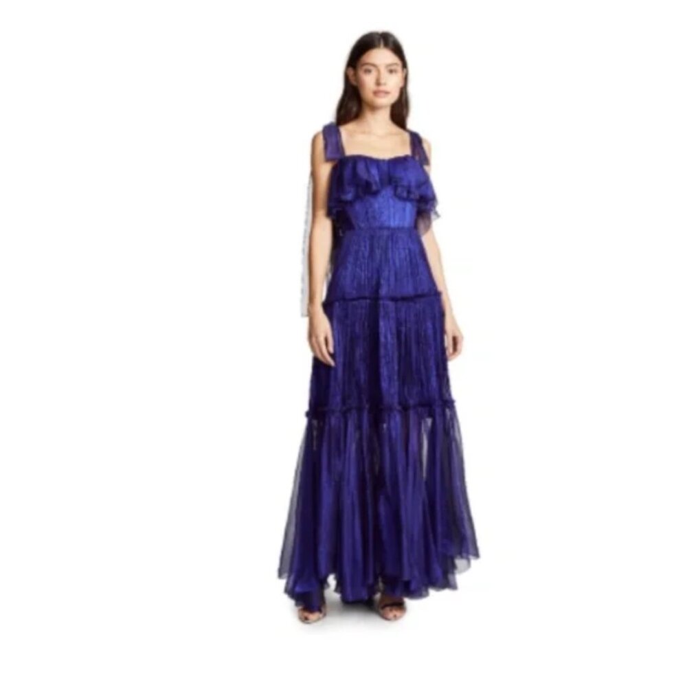 MARIA LUCIA HOHAN Luminous Midnight Blue Gown